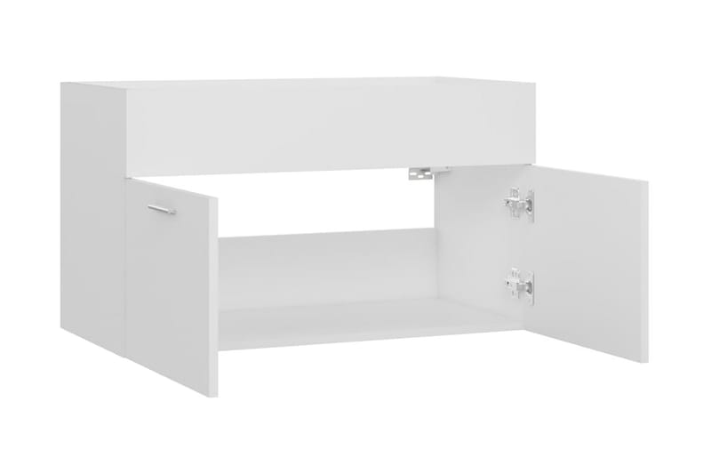 Tvättställsskåp vit 80x38,5x46 cm spånskiva - Vit - Hus & renovering - Kök & bad - Badrum - Badrumsmöbler & badrumsinredning - Tvättställsskåp & kommod