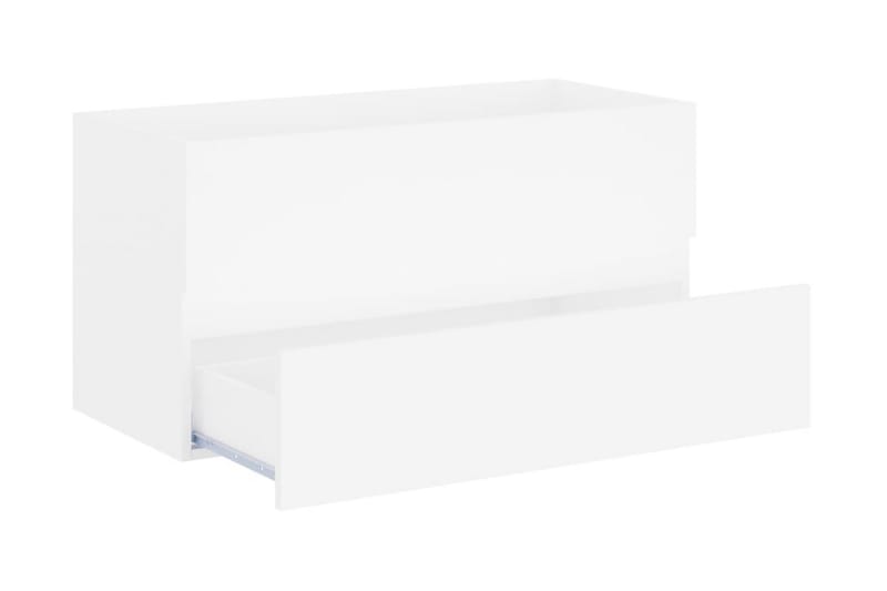 Tvättställsskåp vit 90x38,5x45 cm spånskiva - Vit - Hus & renovering - Kök & bad - Badrum - Badrumsmöbler & badrumsinredning - Tvättställsskåp & kommod