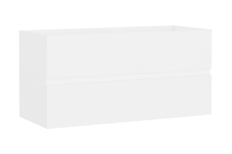 Tvättställsskåp vit 90x38,5x45 cm spånskiva - Vit - Hus & renovering - Kök & bad - Badrum - Badrumsmöbler & badrumsinredning - Tvättställsskåp & kommod
