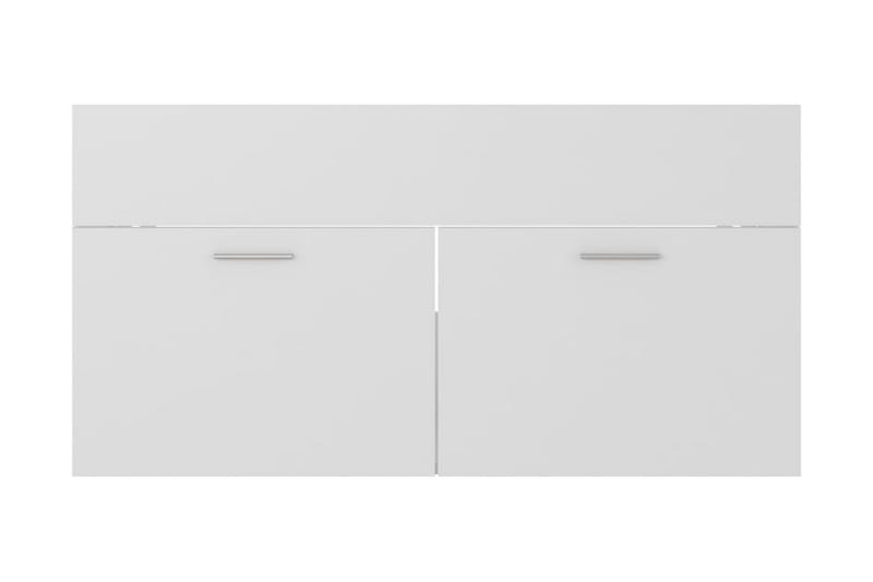 Tvättställsskåp vit 90x38,5x46 cm spånskiva - Vit - Hus & renovering - Kök & bad - Badrum - Badrumsmöbler & badrumsinredning - Tvättställsskåp & kommod