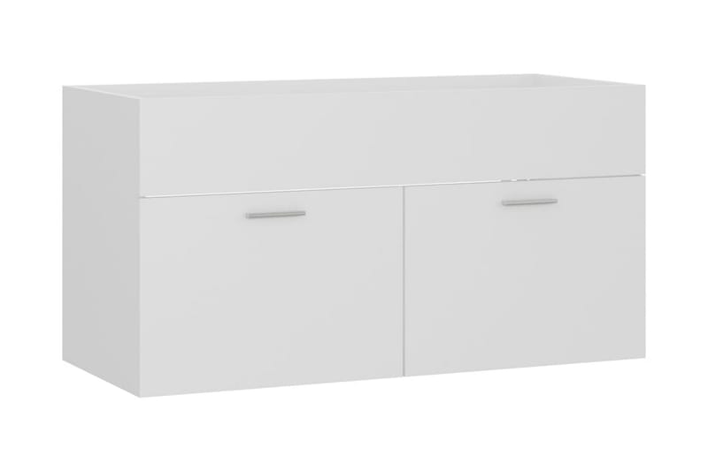 Tvättställsskåp vit 90x38,5x46 cm spånskiva - Vit - Hus & renovering - Kök & bad - Badrum - Badrumsmöbler & badrumsinredning - Tvättställsskåp & kommod