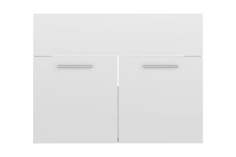 Tvättställsskåp vit högglans 60x38,5x46 cm spånskiva - Vit - Hus & renovering - Kök & bad - Badrum - Badrumsmöbler & badrumsinredning - Tvättställsskåp & kommod
