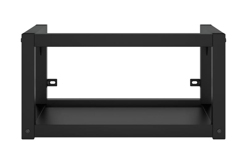 Väggmonterad ram för tvättställ svart 59x38x31 cm järn - Svart - Hus & renovering - Kök & bad - Badrum - Badrumsmöbler & badrumsinredning - Tvättställsskåp & kommod