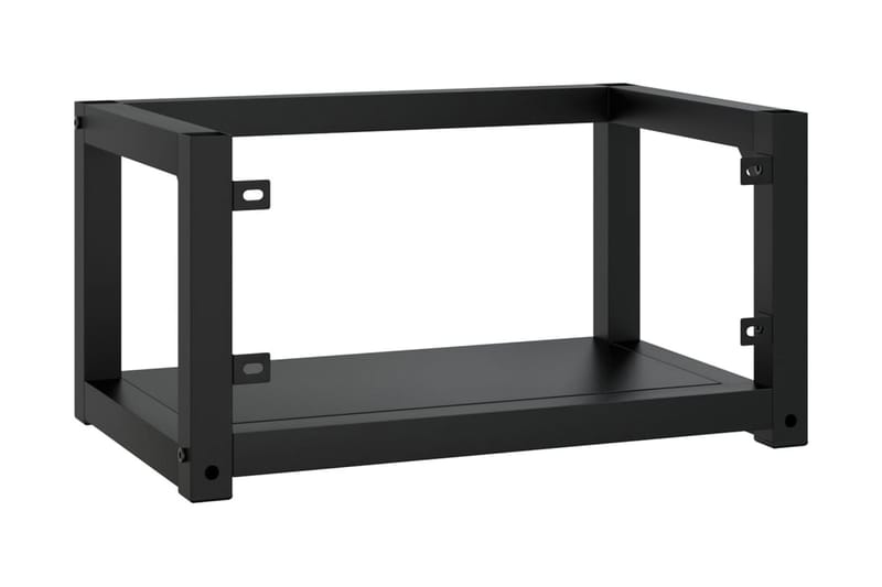 Väggmonterad ram för tvättställ svart 59x38x31 cm järn - Svart - Hus & renovering - Kök & bad - Badrum - Badrumsmöbler & badrumsinredning - Tvättställsskåp & kommod