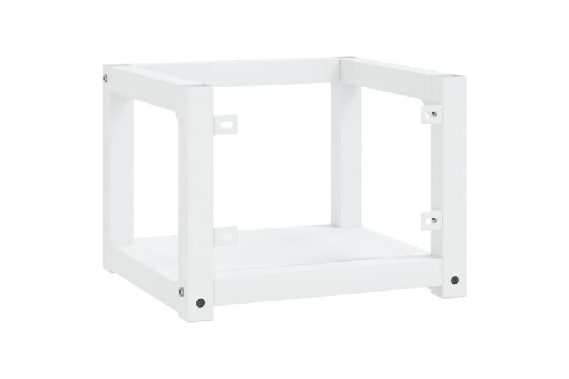 Väggmonterad ram för tvättställ vit 40x38x31 cm järn - Vit - Hus & renovering - Kök & bad - Badrum - Badrumsmöbler & badrumsinredning - Tvättställsskåp & kommod