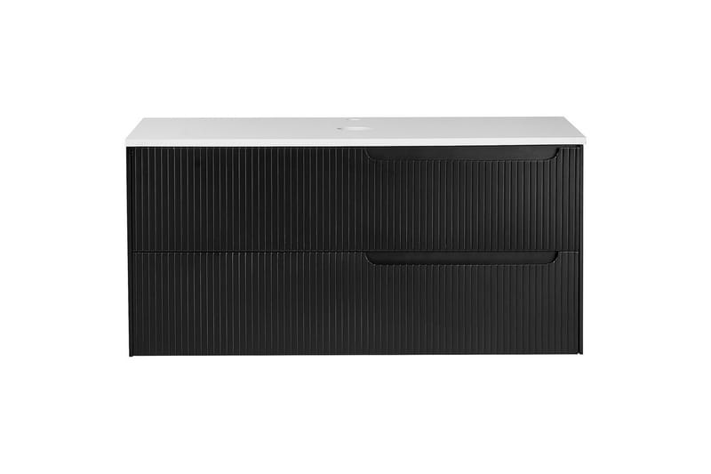 Tvättställsskåp Quintela Svart, Vit, 100x52x48 cm - Svart, Vit, 100x52x48 cm - Hus & renovering - Kök & bad - Badrum - Badrumsmöbler & badrumsinredning - Badrumsskåp
