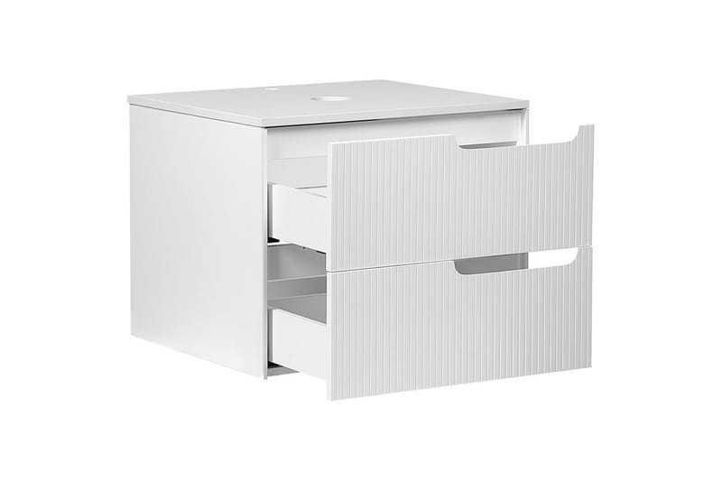 Tvättställsskåp Quintela Vit, 60x52x48 cm - Vit, 60x52x48 cm - Hus & renovering - Kök & bad - Badrum - Badrumsmöbler & badrumsinredning - Badrumsskåp