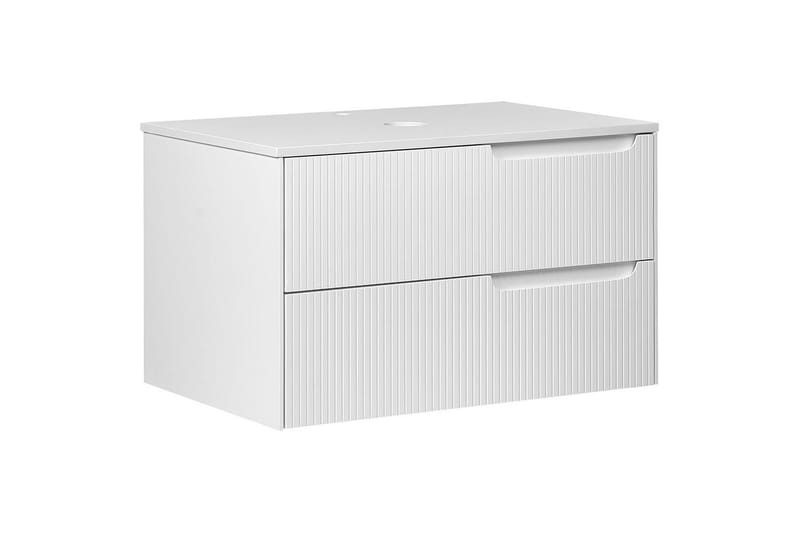 Tvättställsskåp Quintela Vit, 80x52x48 cm - Vit, 80x52x48 cm - Hus & renovering - Kök & bad - Badrum - Badrumsmöbler & badrumsinredning - Badrumsskåp