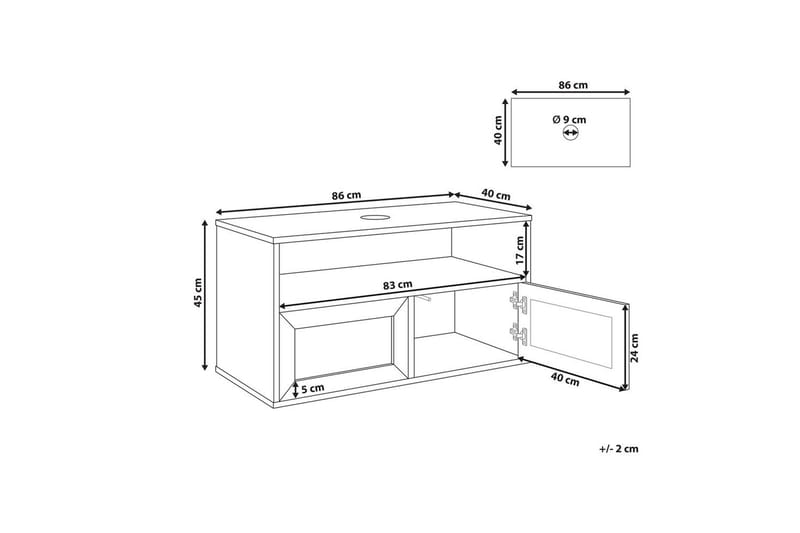 Tvättställsskåp Rosell 86x40x45 cm - 86x40x45 cm - Hus & renovering - Kök & bad - Badrum - Badrumsmöbler & badrumsinredning - Badrumsförvaring
