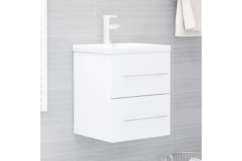 Tvättställsskåp vit 41x38,5x48 cm spånskiva - Vit - Hus & renovering - Kök & bad - Badrum - Badrumsmöbler & badrumsinredning - Tvättställsskåp & kommod