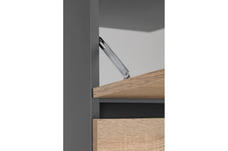Tvättställsskåp Wisla 80x35x55 cm, Antracit/Ek - 80x35x55 cm, Antracit/Ek - Hus & renovering - Kök & bad - Badrum - Badrumsmöbler & badrumsinredning - Badrumsskåp
