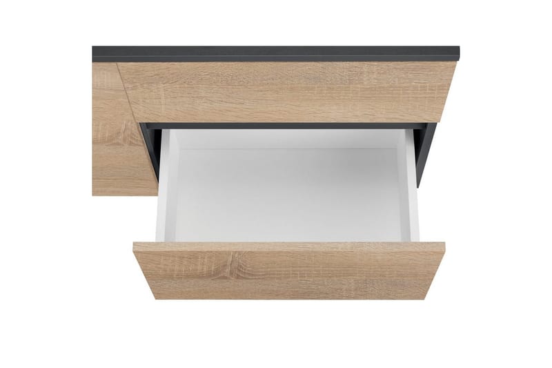 Tvättställsskåp Wisla 80x45x53 cm, Antracit/Ek - 80x45x53 cm, Antracit/Ek - Hus & renovering - Kök & bad - Badrum - Badrumsmöbler & badrumsinredning - Badrumsskåp