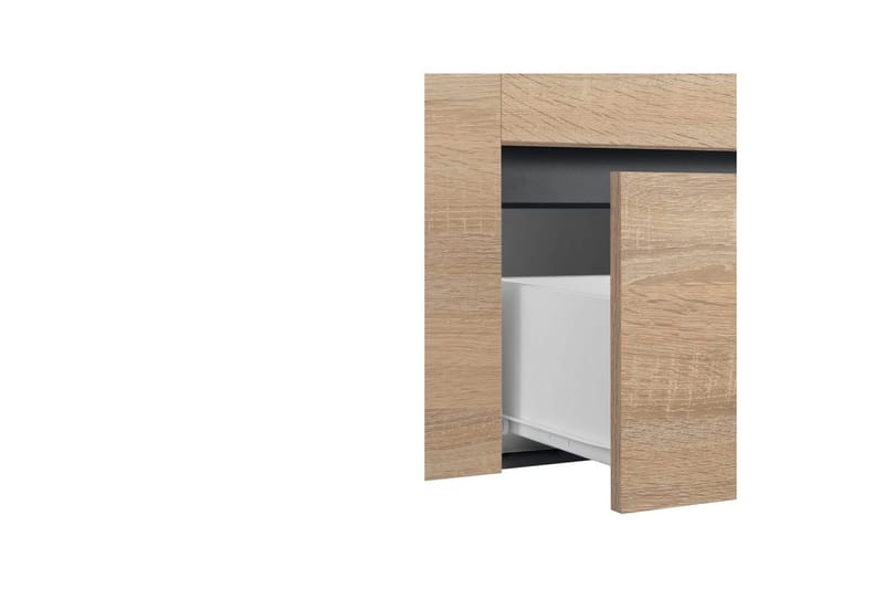 Tvättställsskåp Wisla 80x45x53 cm, Antracit/Ek - 80x45x53 cm, Antracit/Ek - Hus & renovering - Kök & bad - Badrum - Badrumsmöbler & badrumsinredning - Tvättställsskåp & kommod