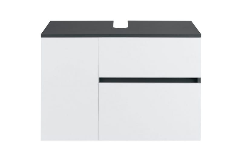 Tvättställsskåp Wisla 80x45x53 cm, Antracit/Vit - 80x45x53 cm, Antracit/Vit - Hus & renovering - Kök & bad - Badrum - Badrumsmöbler & badrumsinredning - Tvättställsskåp & kommod