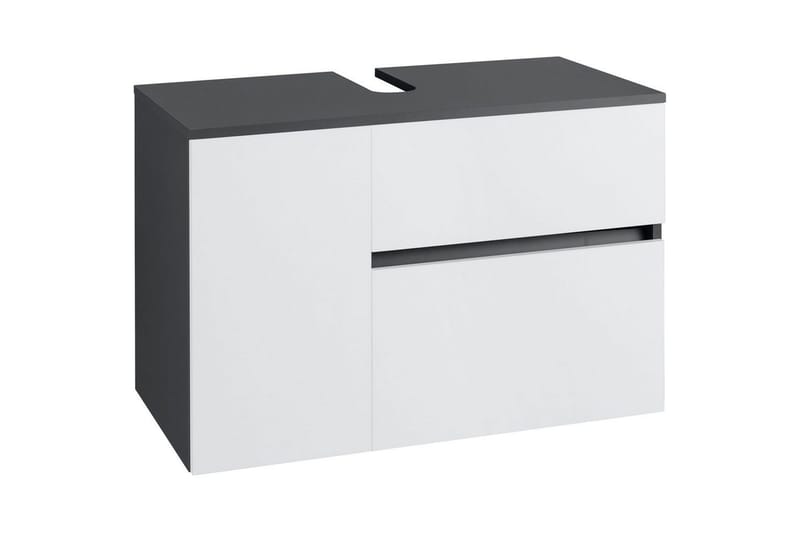 Tvättställsskåp Wisla 80x45x53 cm, Antracit/Vit - 80x45x53 cm, Antracit/Vit - Hus & renovering - Kök & bad - Badrum - Badrumsmöbler & badrumsinredning - Badrumsskåp