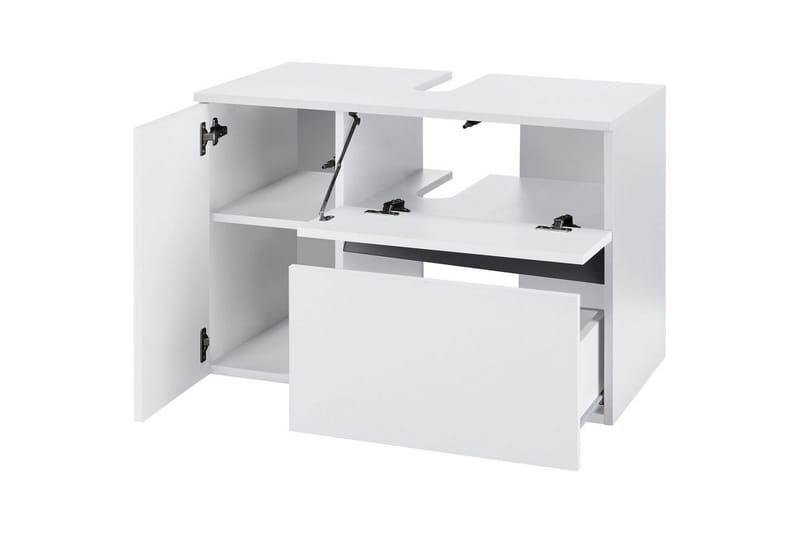 Tvättställsskåp Wisla 80x45x53 cm, Vit - 80x45x53 cm, Vit - Hus & renovering - Kök & bad - Badrum - Badrumsmöbler & badrumsinredning - Tvättställsskåp & kommod