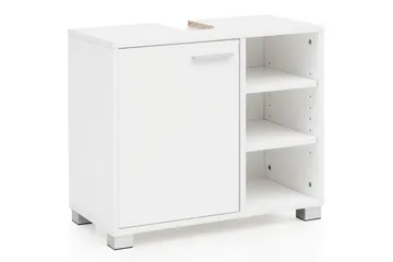 Tvättställsskåp Wohnling Folierad spånskiva 1 dörr 3 förvaringshyllor modern - Hus & renovering - Kök & bad - Badrum - Badrumsmöbler & badrumsinredning - Badrumsskåp