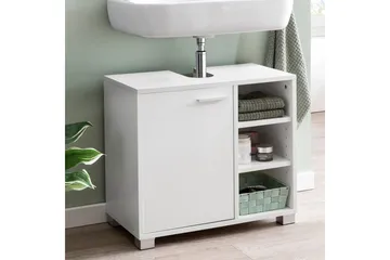 Tvättställsskåp Wohnling Folierad spånskiva 1 dörr 3 förvaringshyllor modern - Hus & renovering - Kök & bad - Badrum - Badrumsmöbler & badrumsinredning - Badrumsskåp