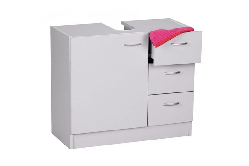 Tvättställsskåp Wohnling Folierad spånskiva 1 dörr 3 lådor modern, undefined