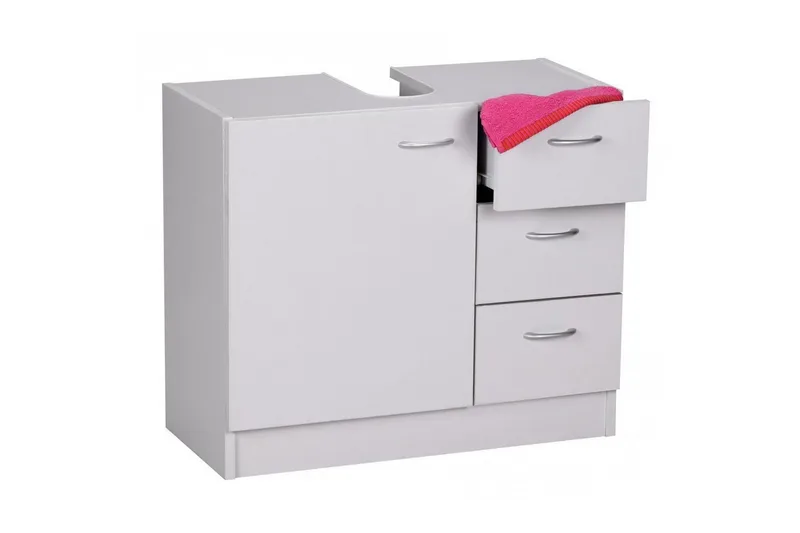 Tvättställsskåp Wohnling Folierad spånskiva 1 dörr 3 lådor modern, undefined