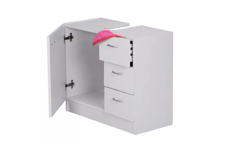 Tvättställsskåp Wohnling Folierad spånskiva 1 dörr 3 lådor modern - Hus & renovering - Kök & bad - Badrum - Badrumsmöbler & badrumsinredning - Badrumsskåp