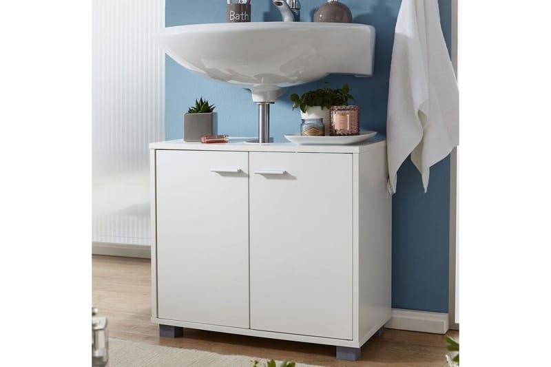 Tvättställsskåp Wohnling Folierad spånskiva 2 dörrar kontor modern - Hus & renovering - Kök & bad - Badrum - Badrumsmöbler & badrumsinredning - Badrumsskåp