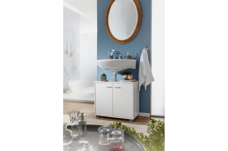 Tvättställsskåp Wohnling Folierad spånskiva 2 dörrar kontor modern - Hus & renovering - Kök & bad - Badrum - Badrumsmöbler & badrumsinredning - Badrumsskåp