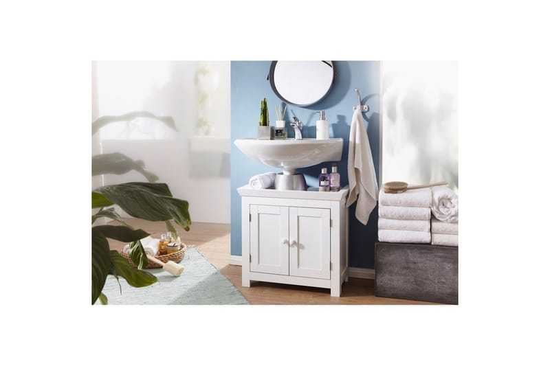 Tvättställsskåp Wohnling King Lackad MDF 2 Dörrar Modern - Hus & renovering - Kök & bad - Badrum - Badrumsmöbler & badrumsinredning - Badrumsskåp