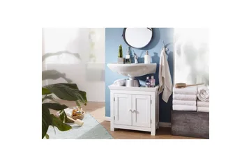 Tvättställsskåp Wohnling King Lackad MDF 2 Dörrar Modern - Hus & renovering - Kök & bad - Badrum - Badrumsmöbler & badrumsinredning - Badrumsskåp
