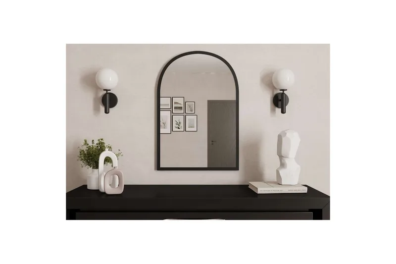 Ulren Badrumsspegel 60 cm - Svart - Hus & renovering - Kök & bad - Badrum - Badrumsmöbler & badrumsinredning - Badrumsspegel