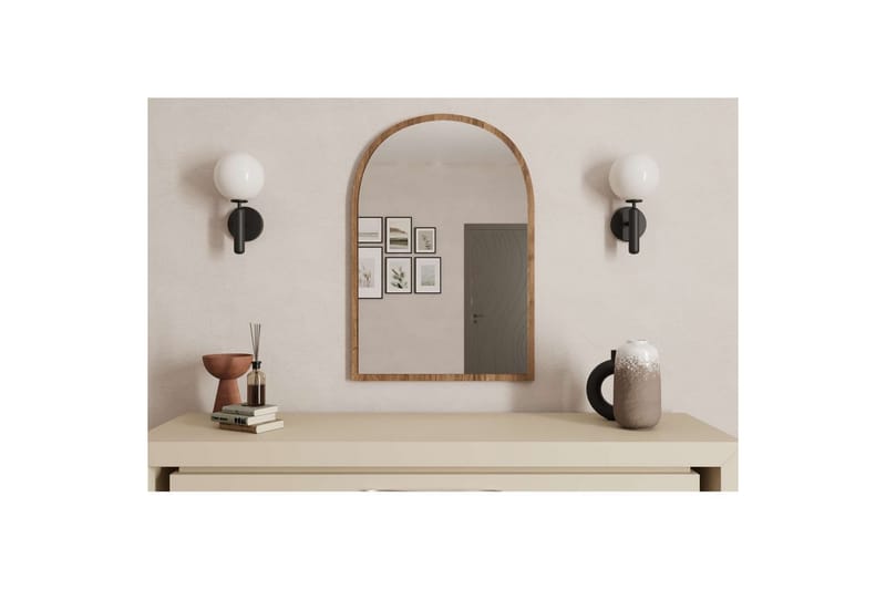 Ulren Badrumsspegel 60 cm - Valnöt - Hus & renovering - Kök & bad - Badrum - Badrumsmöbler & badrumsinredning - Badrumsspegel