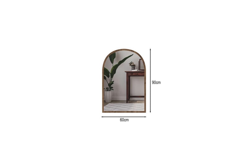 Ulren Badrumsspegel 60 cm - Valnöt - Hus & renovering - Kök & bad - Badrum - Badrumsmöbler & badrumsinredning - Badrumsspegel