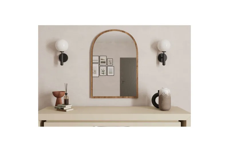 Ulren Badrumsspegel 60 cm - Valnöt - Hus & renovering - Kök & bad - Badrum - Badrumsmöbler & badrumsinredning - Badrumsspegel