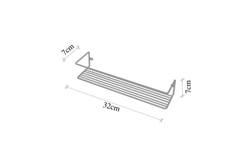 Vägghylla Moren Makyaj Rafi Krom - Krom - Hus & renovering - Kök & bad - Badrum - Badrumsmöbler & badrumsinredning - Badrumshylla