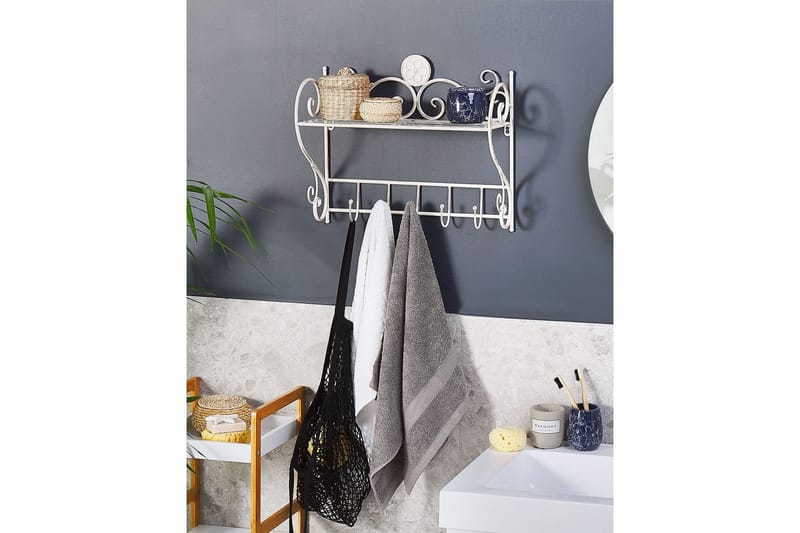 Vägghylla Osorno Vit - Vit - Hus & renovering - Kök & bad - Badrum - Badrumsmöbler & badrumsinredning - Badrumshylla