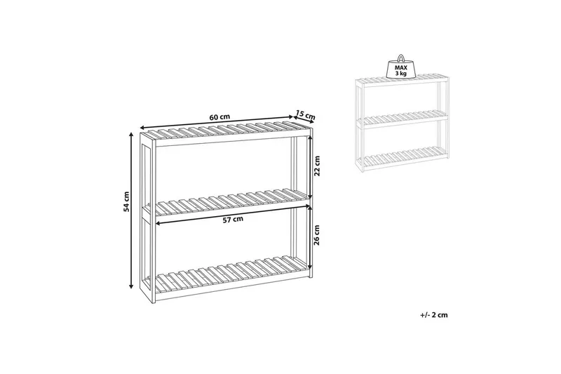 Vägghylla Paducah - Hus & renovering - Kök & bad - Badrum - Badrumsmöbler & badrumsinredning - Badrumshylla