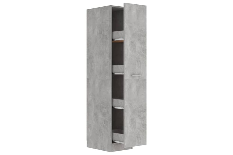 Apoteksskåp betonggrå 30x42,5x150 cm spånskiva - Grå - Tvättskåp - Väggskåp & högskåp - Badrumsskåp