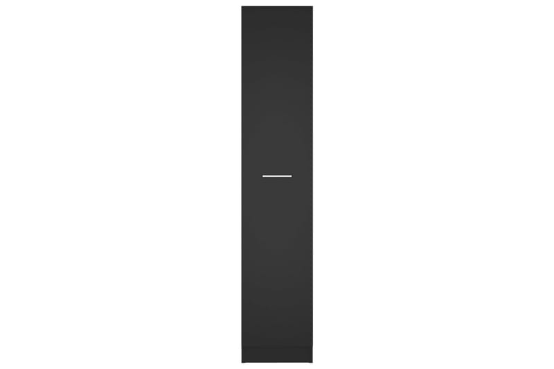 Apoteksskåp svart 30x42,5x150 cm spånskiva - Svart - Badrumsskåp - Tvättskåp - Väggskåp & högskåp