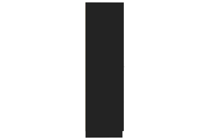 Apoteksskåp svart 30x42,5x150 cm spånskiva - Svart - Badrumsskåp - Tvättskåp - Väggskåp & högskåp
