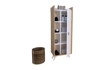 Badrumsskåp 32x155 cm - Natur/Vit - Hus & renovering - Kök & bad - Badrum - Badrumsmöbler & badrumsinredning - Väggskåp & högskåp