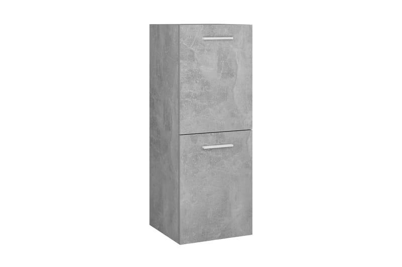 Badrumsskåp betonggrå 30x30x80 cm spånskiva - Grå - Tvättskåp - Väggskåp & högskåp - Badrumsskåp