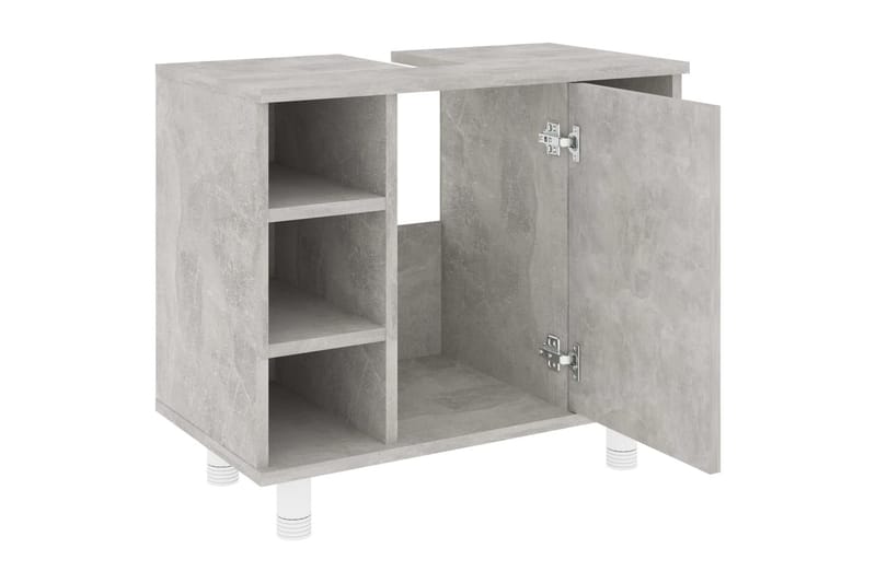 Badrumsskåp betonggrå 60x32x53,5 cm spånskiva - Grå - Hus & renovering - Kök & bad - Badrum - Badrumsmöbler & badrumsinredning - Väggskåp & högskåp