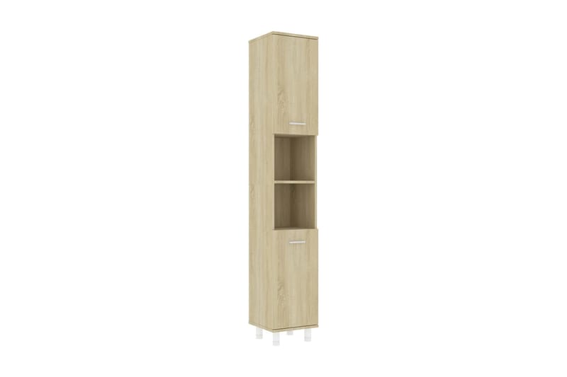 Badrumsskåp sonoma-ek 30x30x179 cm spånskiva - Brun - Hus & renovering - Kök & bad - Badrum - Badrumsmöbler & badrumsinredning - Väggskåp & högskåp