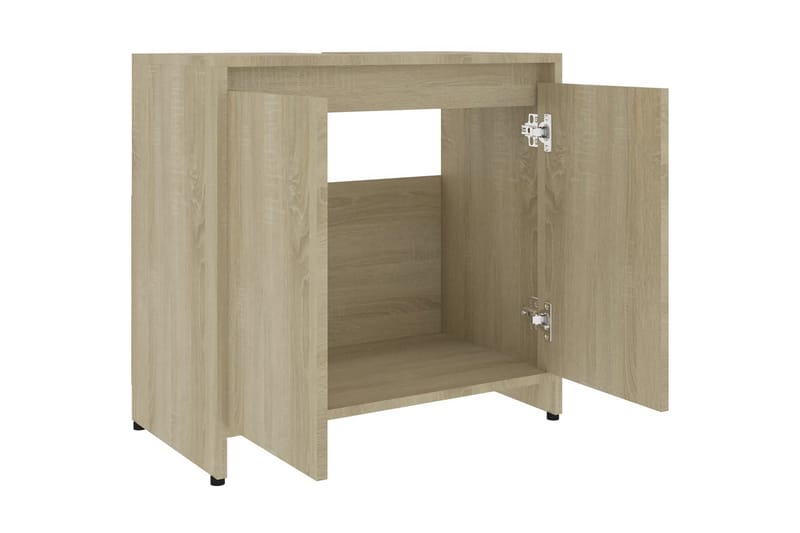 Badrumsskåp sonoma-ek 60x33x61 cm spånskiva - Brun - Hus & renovering - Kök & bad - Badrum - Badrumsmöbler & badrumsinredning - Väggskåp & högskåp