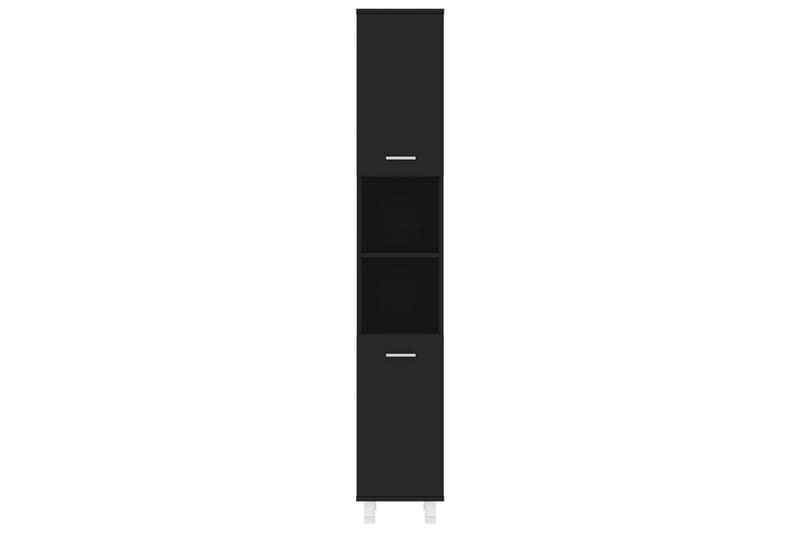 Badrumsskåp svart 30x30x179 cm spånskiva - Svart - Hus & renovering - Kök & bad - Badrum - Badrumsmöbler & badrumsinredning - Väggskåp & högskåp
