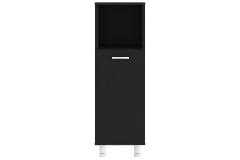Badrumsskåp svart 30x30x95 cm spånskiva - Svart - Hus & renovering - Kök & bad - Badrum - Badrumsmöbler & badrumsinredning - Väggskåp & högskåp
