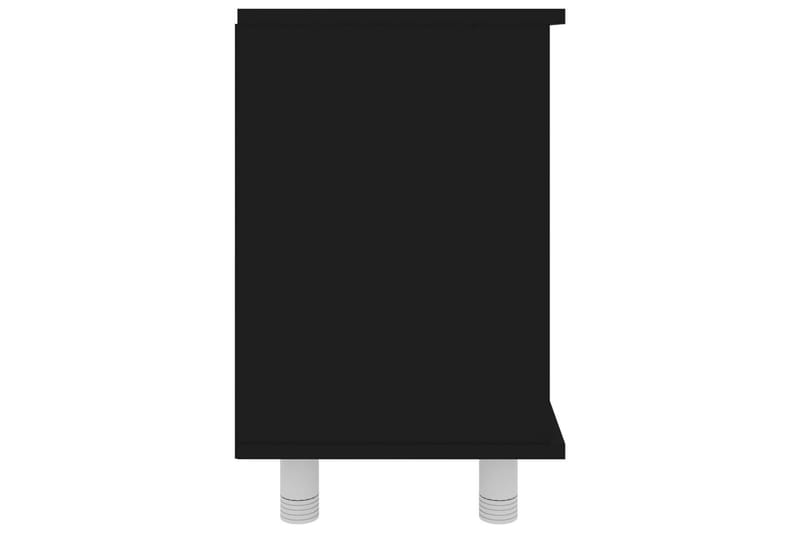 Badrumsskåp svart 60x32x53,5 cm spånskiva - Svart - Hus & renovering - Kök & bad - Badrum - Badrumsmöbler & badrumsinredning - Väggskåp & högskåp