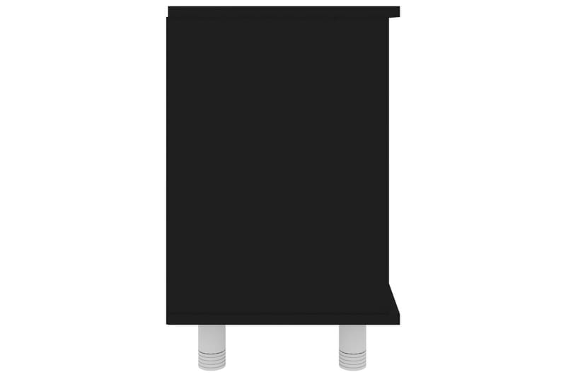 Badrumsskåp svart 60x32x53,5 cm spånskiva - Svart - Badrumsskåp - Väggskåp & högskåp