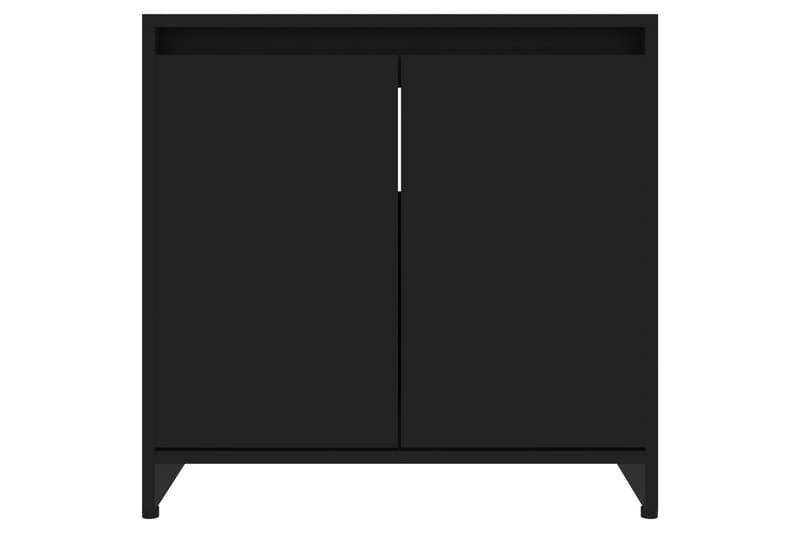 Badrumsskåp svart 60x33x61 cm spånskiva - Svart - Hus & renovering - Kök & bad - Badrum - Badrumsmöbler & badrumsinredning - Väggskåp & högskåp