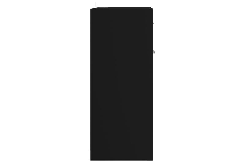 Badrumsskåp svart 60x33x80 cm spånskiva - Svart - Tvättskåp - Väggskåp & högskåp - Badrumsskåp